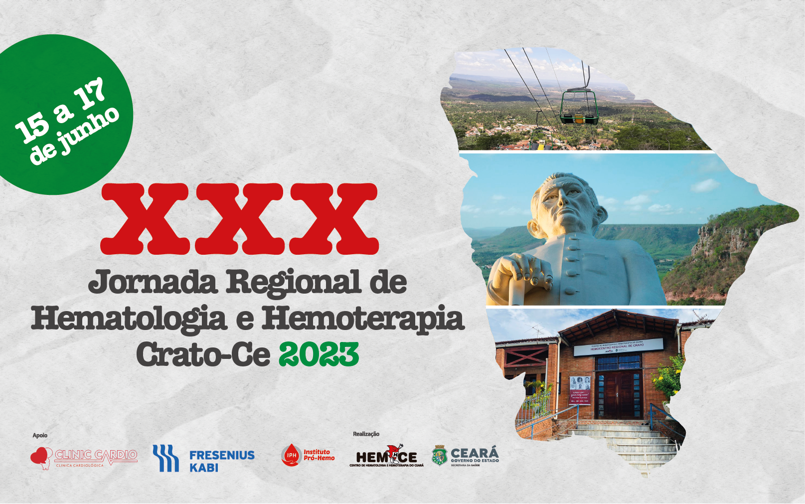 Hemoce abre inscrições para a 30ª Jornada Regional de Hematologia e Hemoterapia de Crato