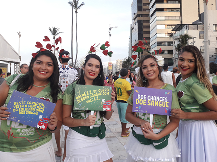 Hemoce realiza ‘bloquinho da doação’ na Praça das Flores neste sábado (3)