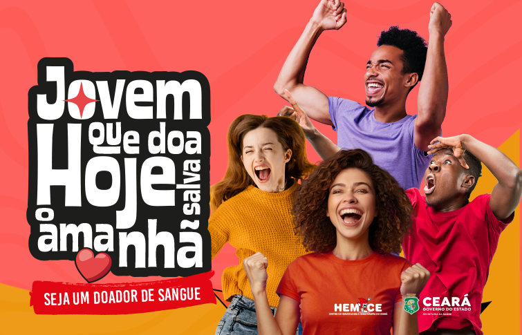 Hemoce mobiliza estudantes em campanha que incentiva jovens a doarem sangue no Ceará